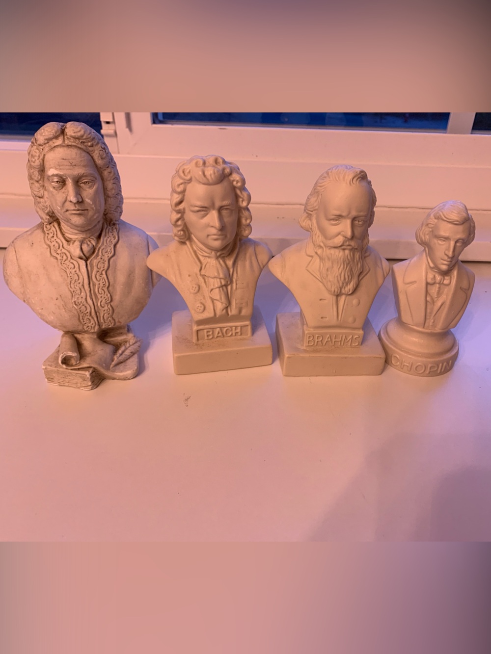 Classical Composer Bust Set - Ivory Home Art Decor